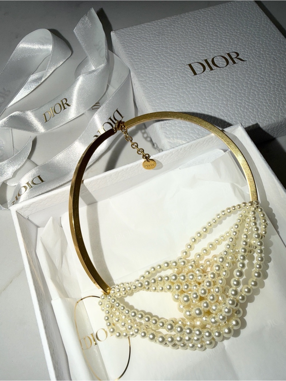 Rare Dior D-Bow Necklace 2024